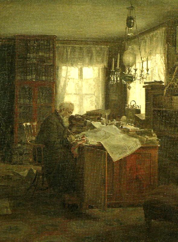 johan krouthen forfattaren och tidningsmannen c. f china oil painting image